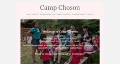 Desktop Screenshot of campchoson.org
